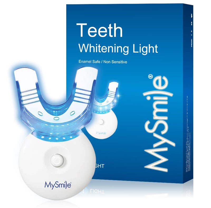 MySmile Teeth Whitening Light with Mouth Trays 5LED Powerful Accelerator Light Integrated with Smart Timer and Long Lasting BatteriesTeeth Whitening Gel Not Included - Image 1